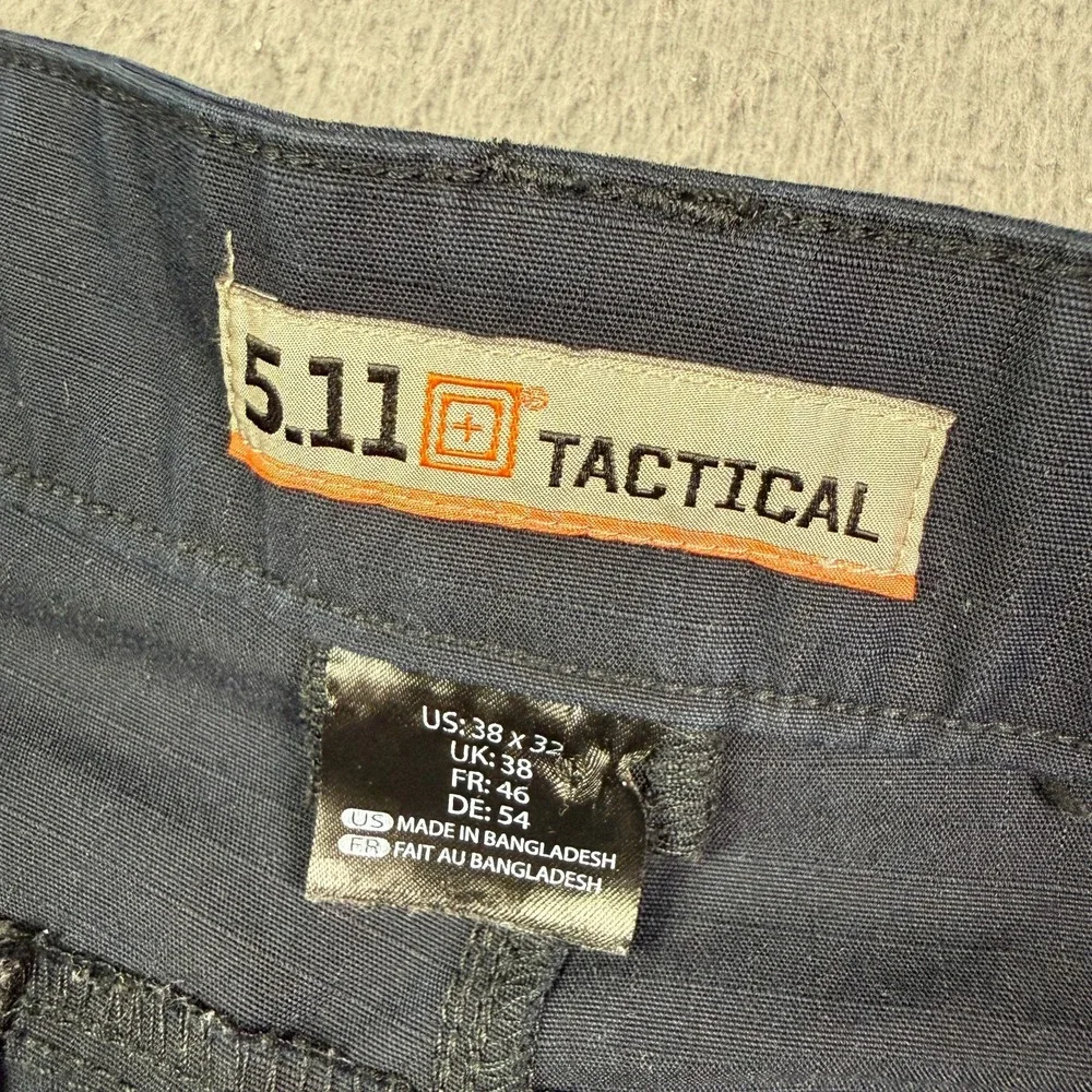 5.11 Tactical Icon Cargo Pants Mens 38x32 Navy Blue Ripstop Utility 74521 Work